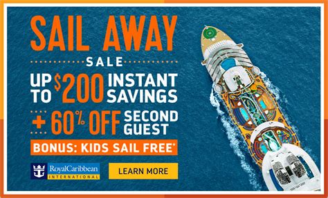 Promotion applies to guests 12 years of age and younger as of cruise departure date. . Royal caribbean kids sail free promo code